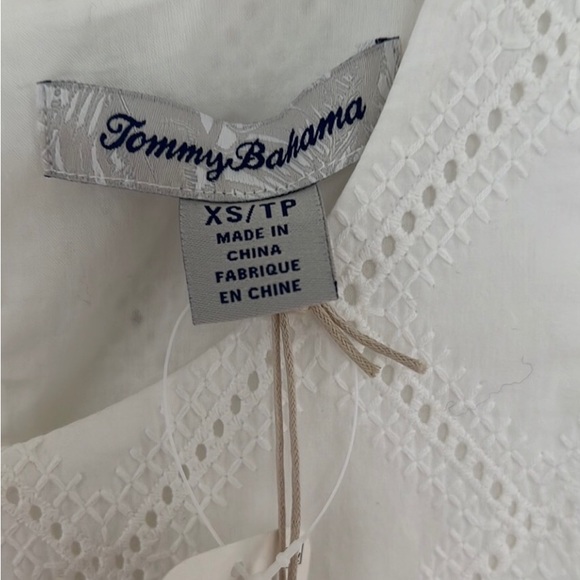 🌺❤️Host Pick❤️🌺!! NWT. Tommy Bahama White Villa View Cotton Eyelet Dress - Picture 4 of 10